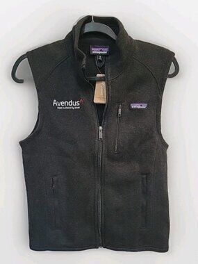 Patagonia Better Seater Vest Avendus Logo Black Womens XS